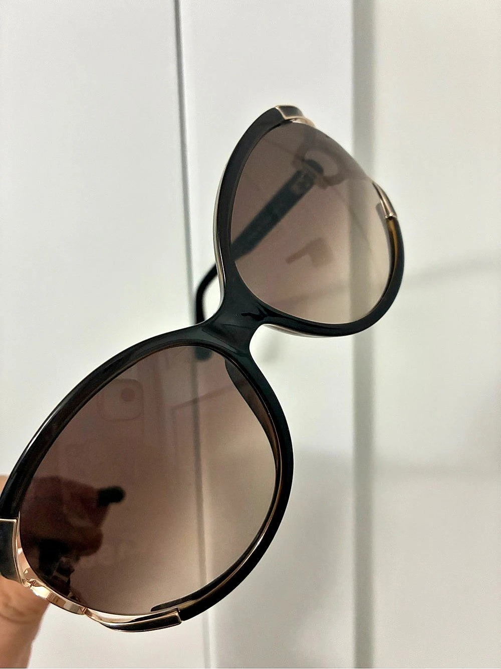 Salvatore Ferragamo Brown & Black Sunglasses